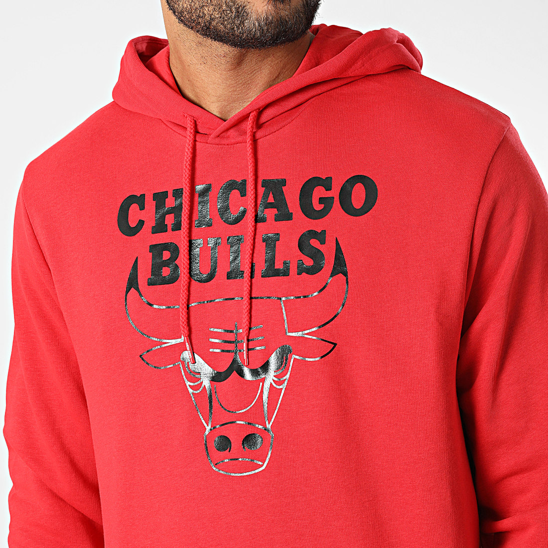 sweat à capuche avec logo de l'équipe des Chicago Bulls