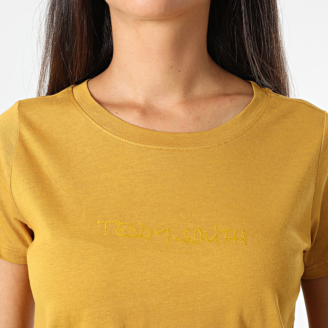 tee shirt femme moutarde