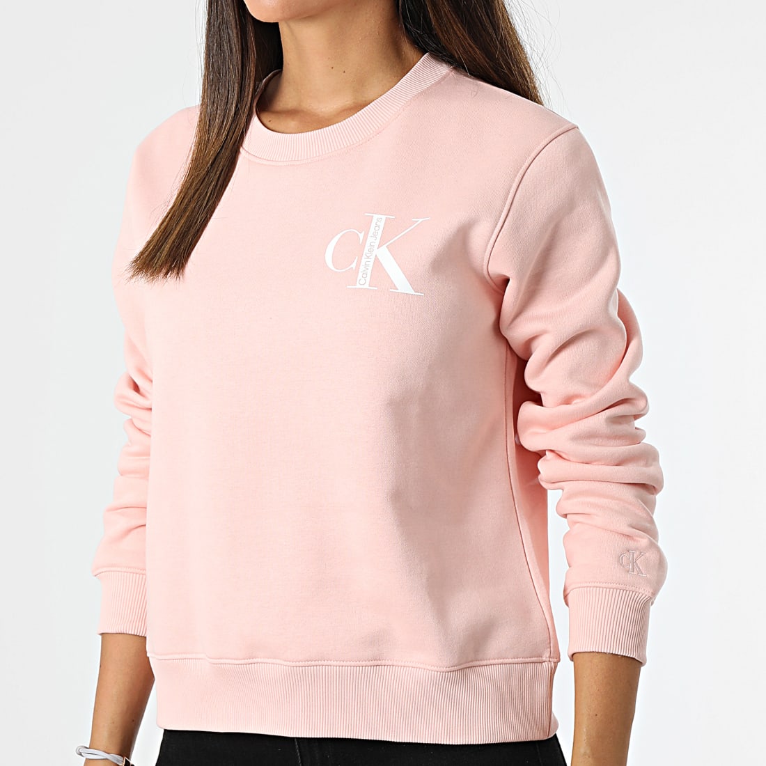 Calvin Klein Sweat Crewneck Femme 0477 Rose