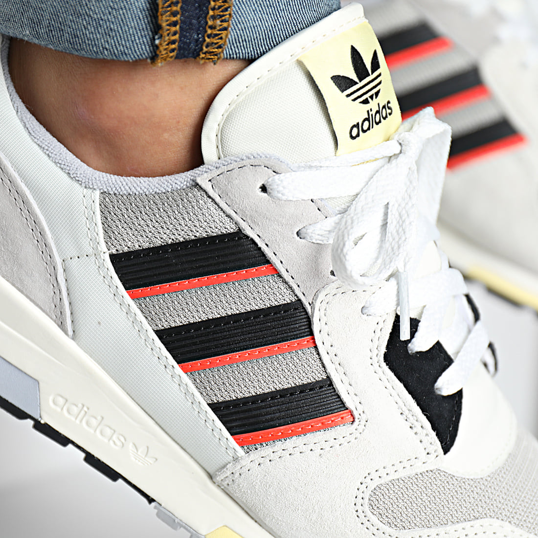 Adidas Originals - Baskets ZX 420 GY2005 Crystal White Metallic Grey ...