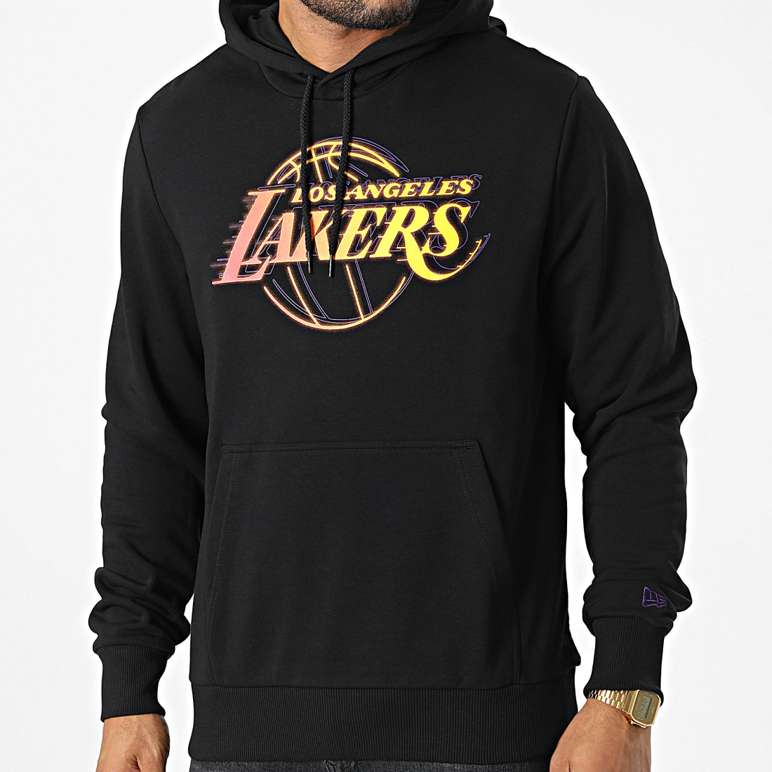 New Era Sweat Capuche Los Angeles Lakers 60284693 Noir