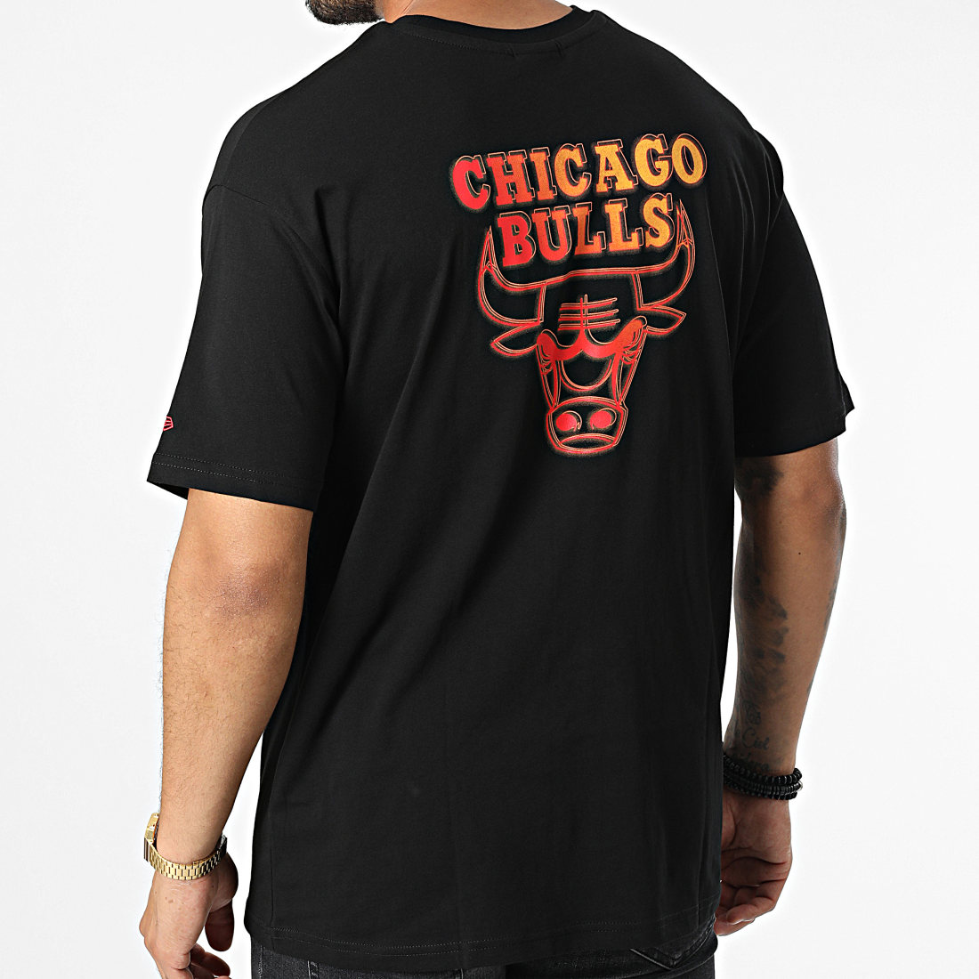New Era Tee Shirt Chicago Bulls 60284682 Noir
