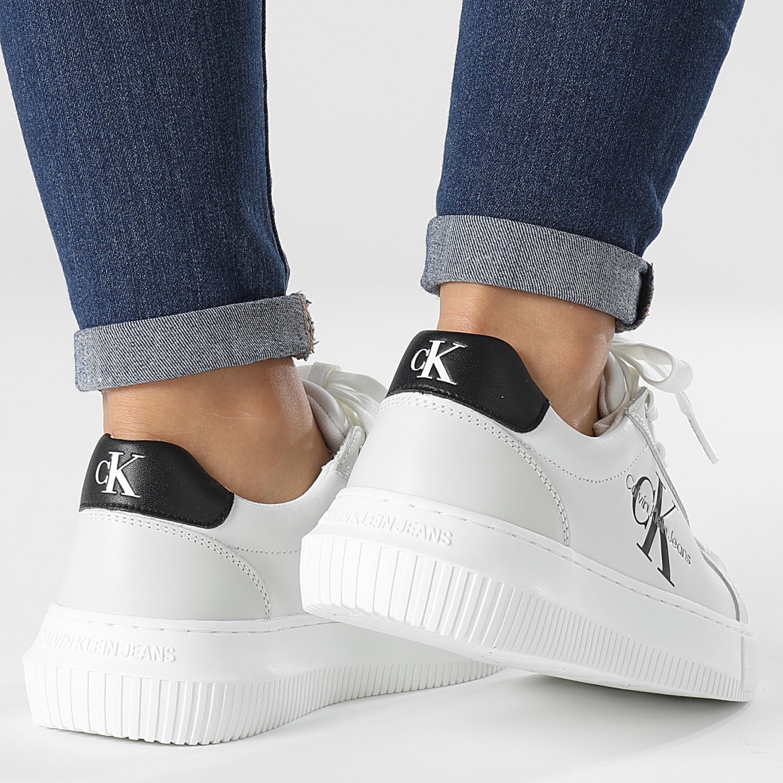 calvin klein chunky cupsole lace up