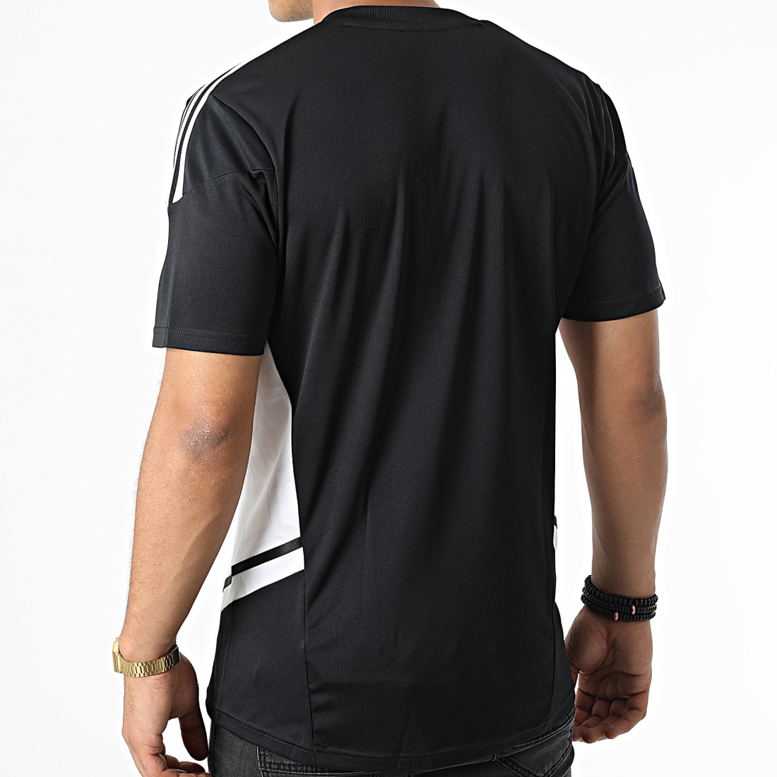 Adidas Originals - Tee Shirt A Bandes 3 Stripes GN3495 Noir 