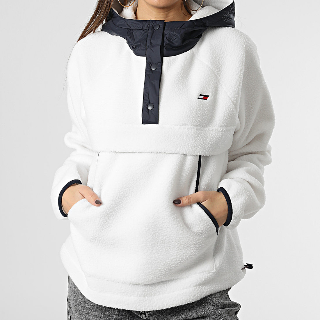 Veste Polaire Femme à Capuche Doublure Sherpa - Fermeture éclair, Chaude Et Légère, Plusieurs Tailles Et Couleurs
