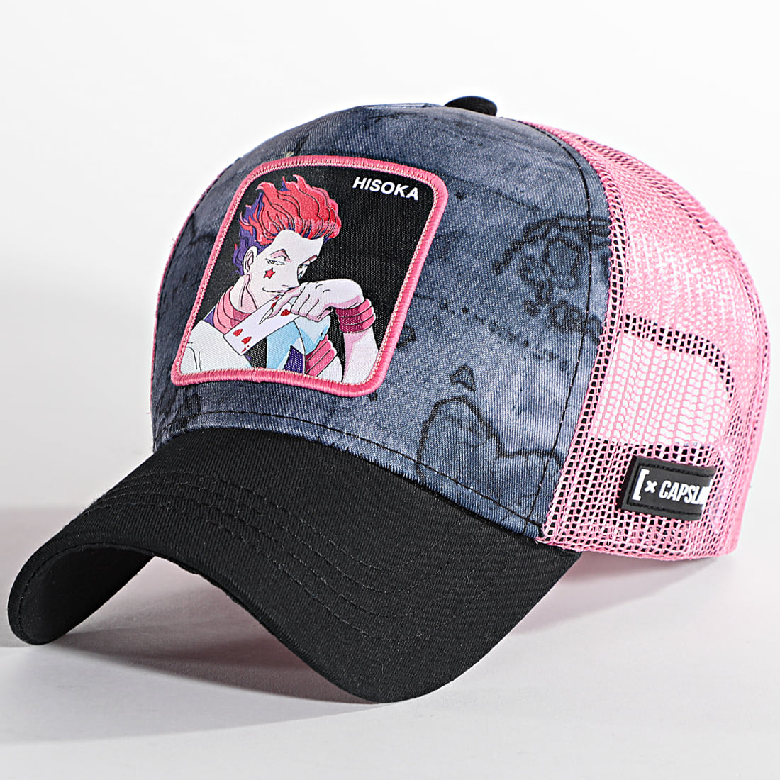 Capslab Casquette Trucker Hisoka Rose Noir