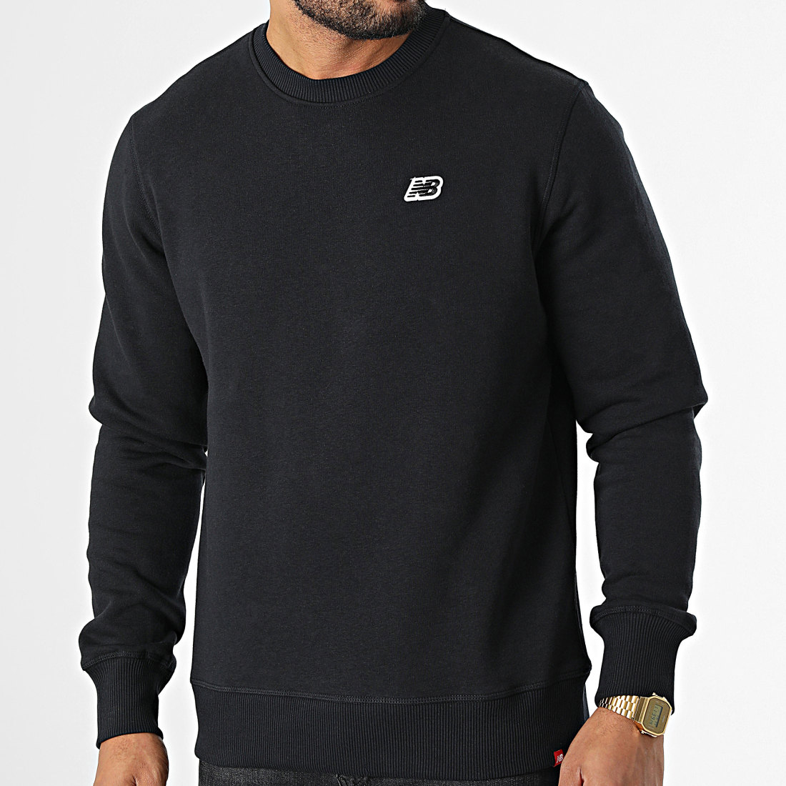 New Balance Sweat Crewneck MT23601 Bleu Marine