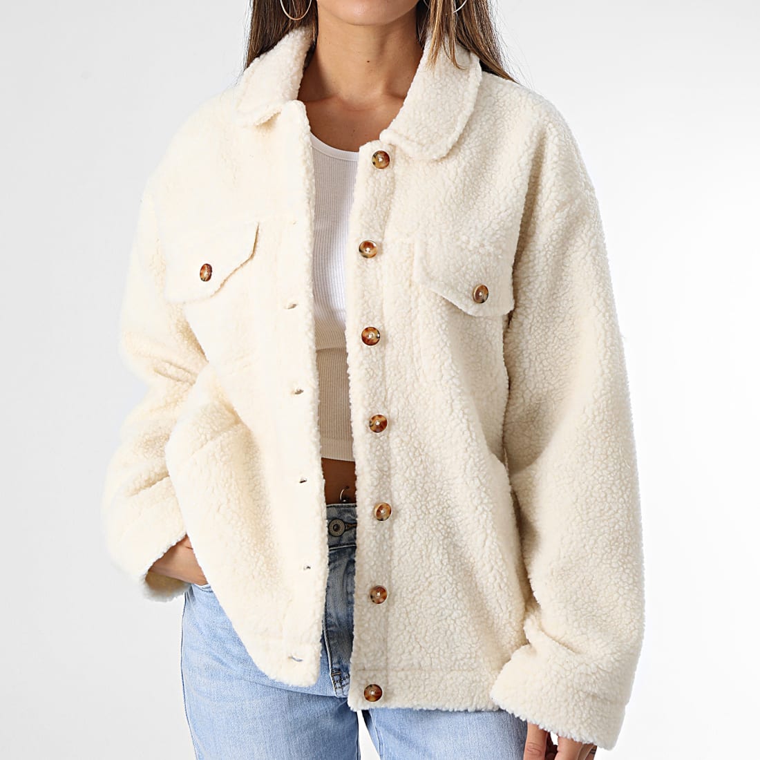 Deeluxe - Veste Polaire Femme Douchka Beige - LaBoutiqueOfficielle.com