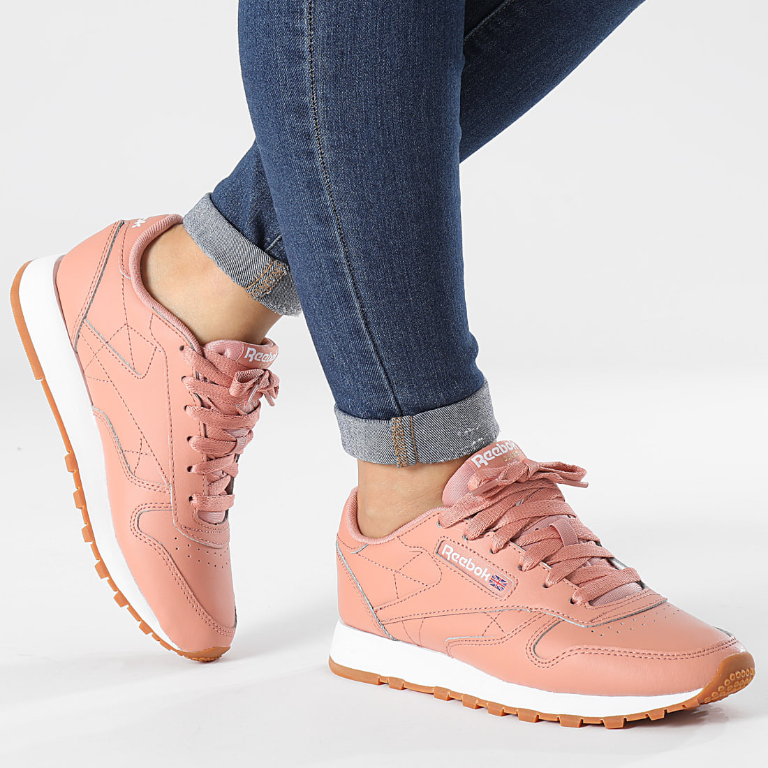 Reebok Baskets Femme Classic Leather GY6811 Canyon Coral Mel Cloud