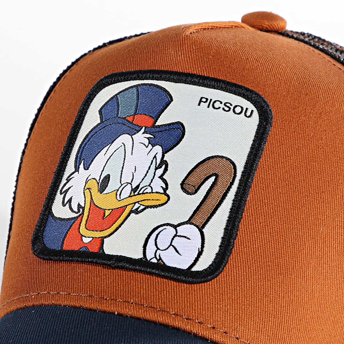 Capslab Casquette Trucker Picsou Marron Bleu Marine