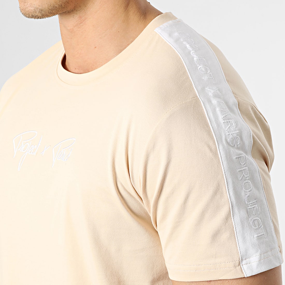 Project X Paris Tee Shirt A Bandes 2210315 Beige