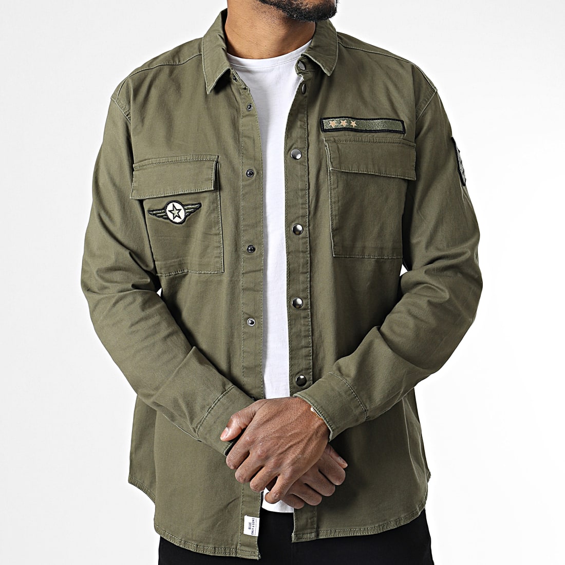 Only And Sons Surchemise Cam Vert Kaki