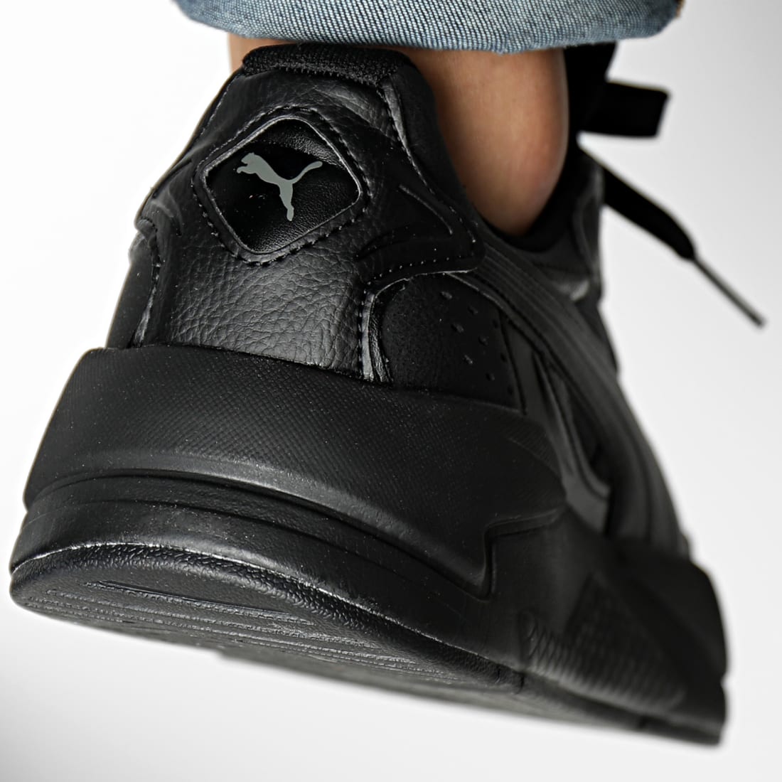 puma suede black dark shadow