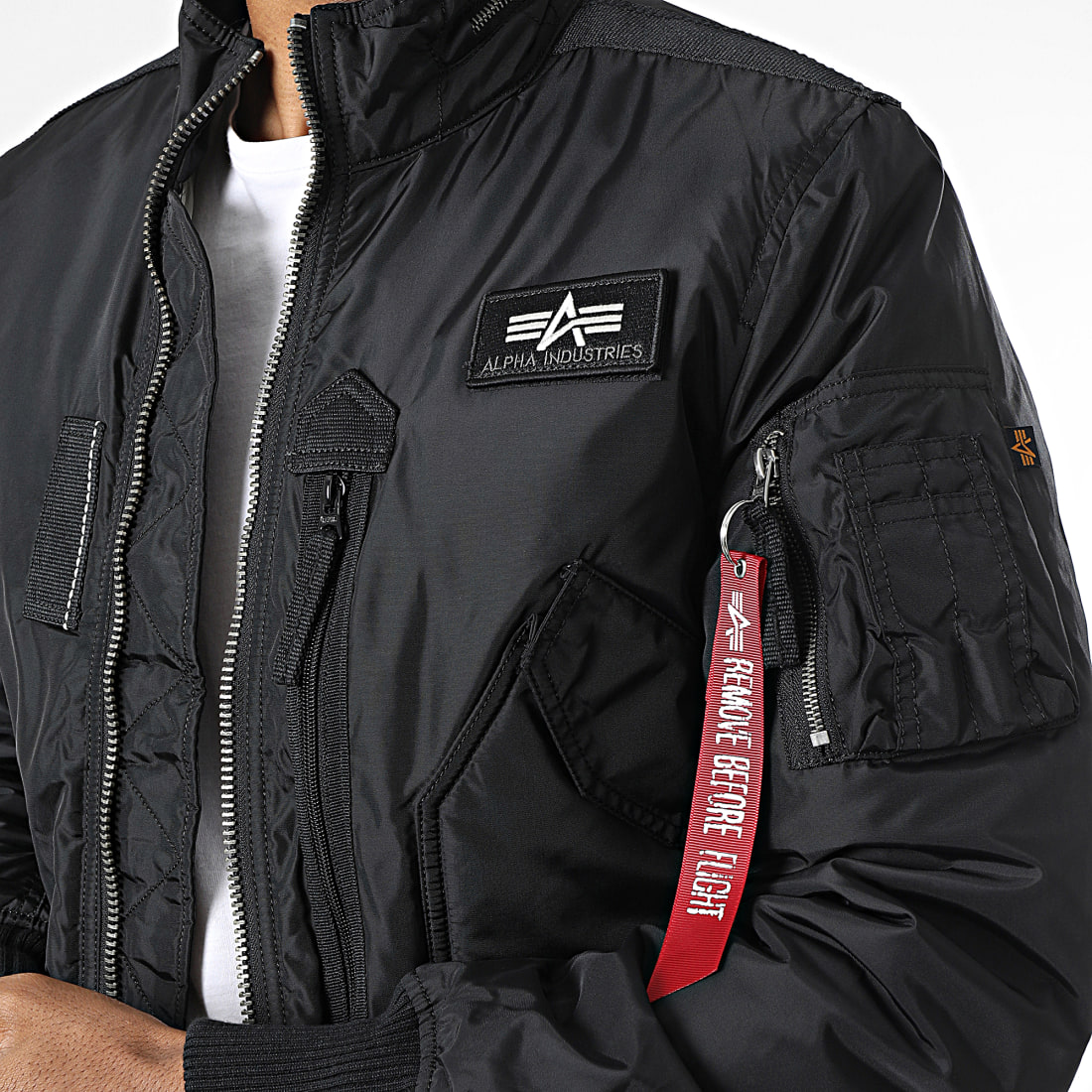 Alpha Industries - Veste Bomber Engine 103101 Noir ...