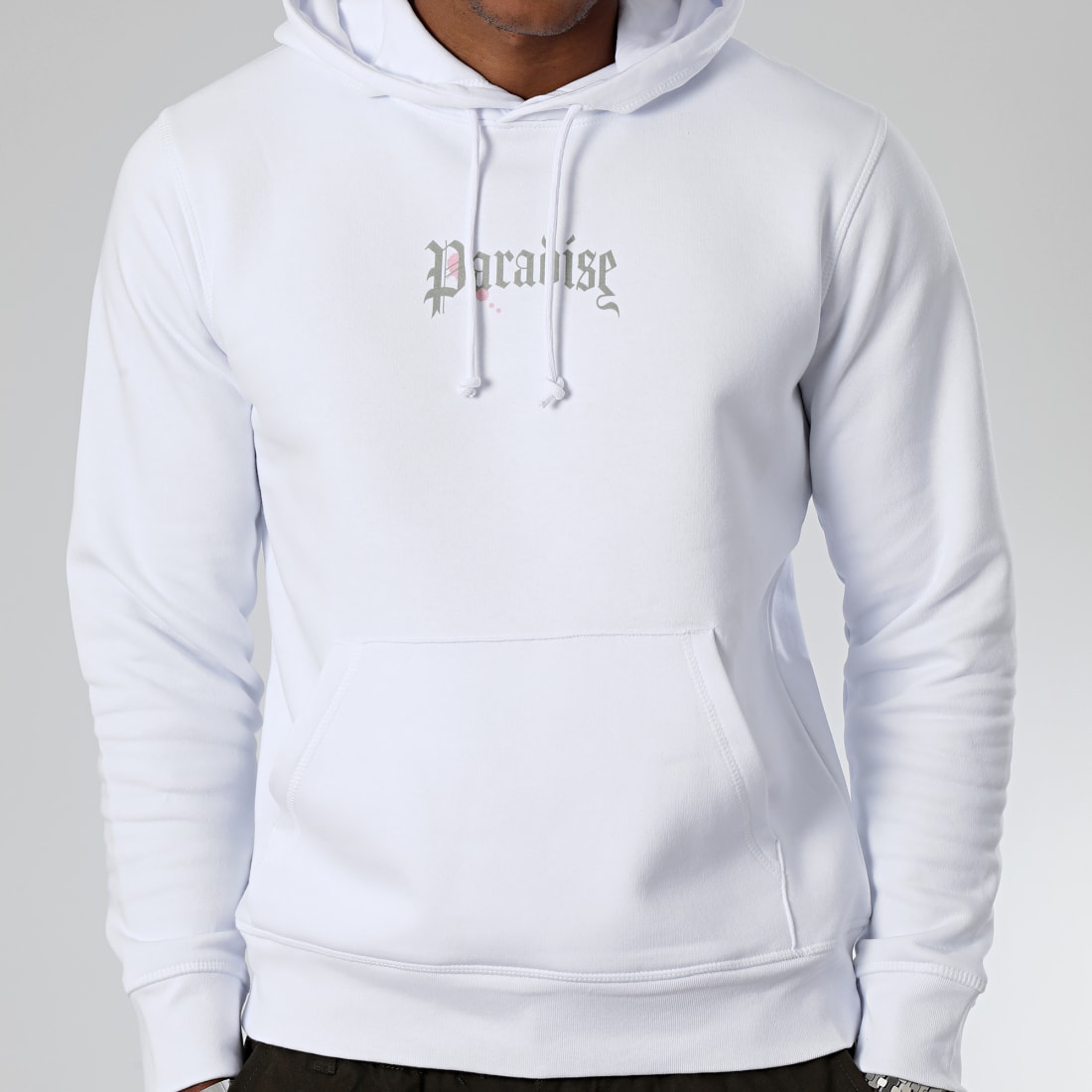 Luxury Lovers Sweat Capuche Paradise Roses Clothing Blanc