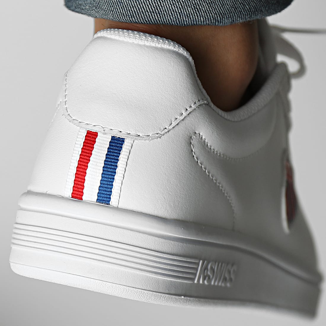 K Swiss Baskets Court Shield 06599 White Corporate