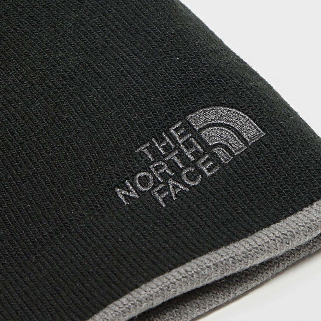 The North Face - Banner - Bonnet réversible - Gris foncé et noir