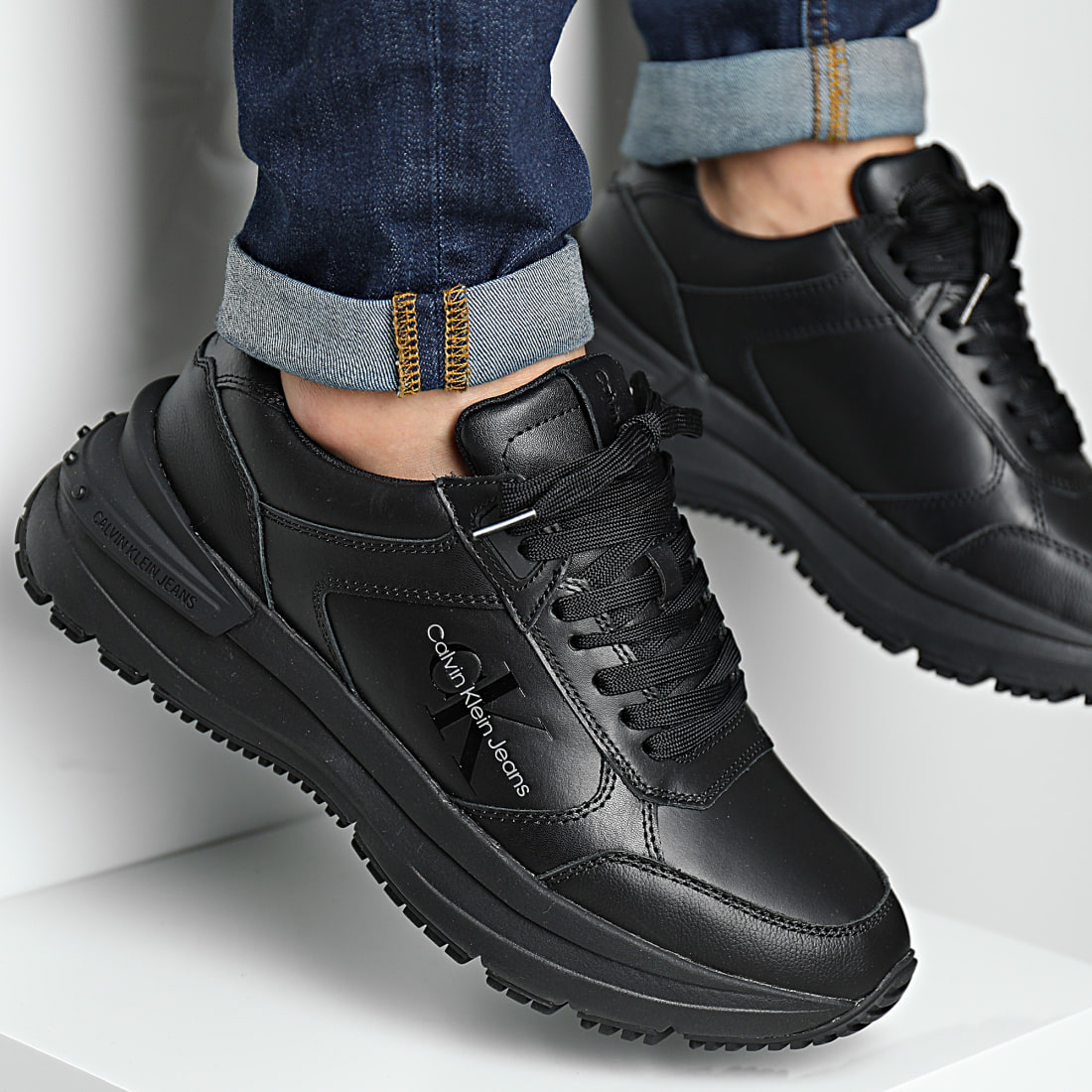 Baskets chunky en cheap cuir calvin klein