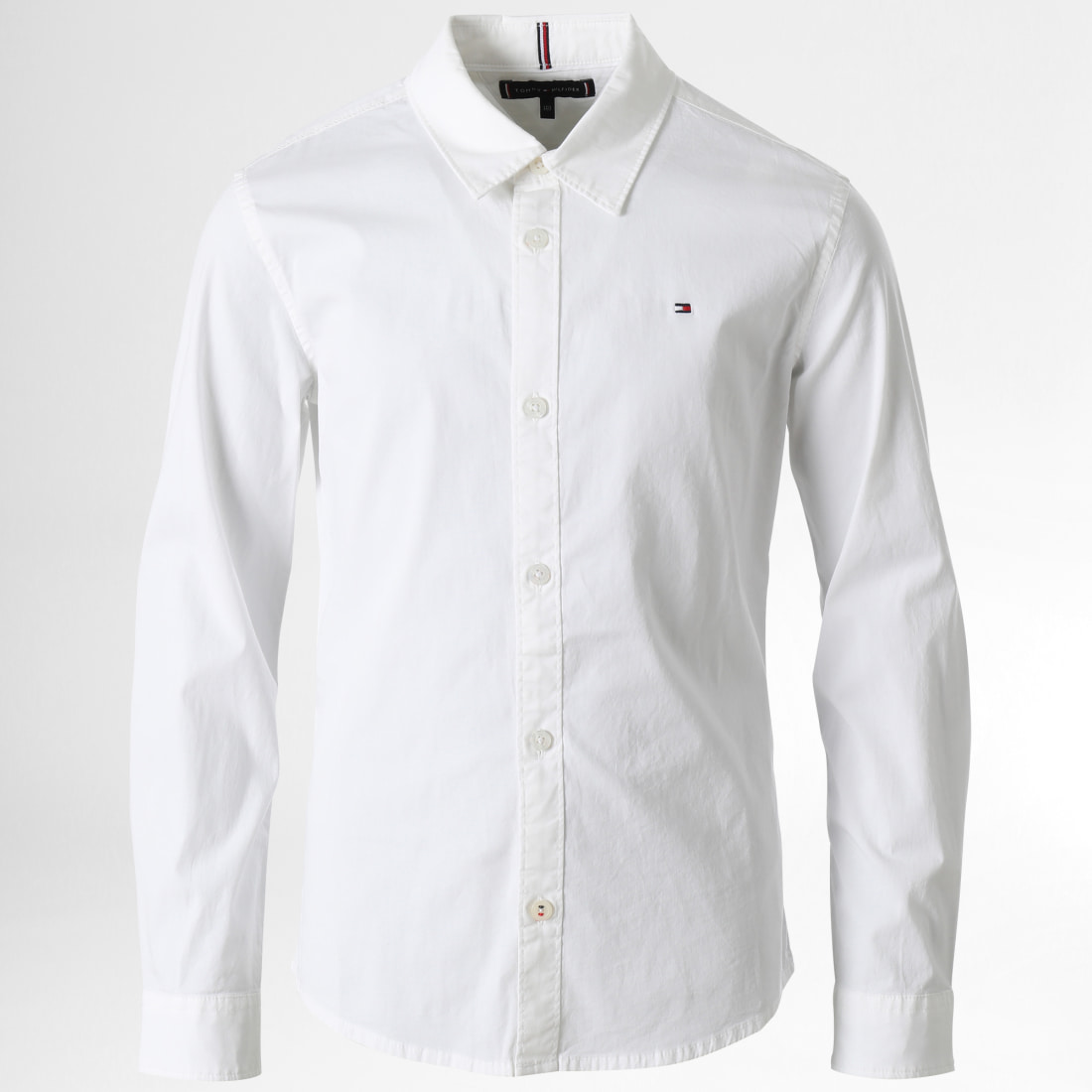 Tommy Hilfiger Chemise Manches Longues Enfant Solid Stretch