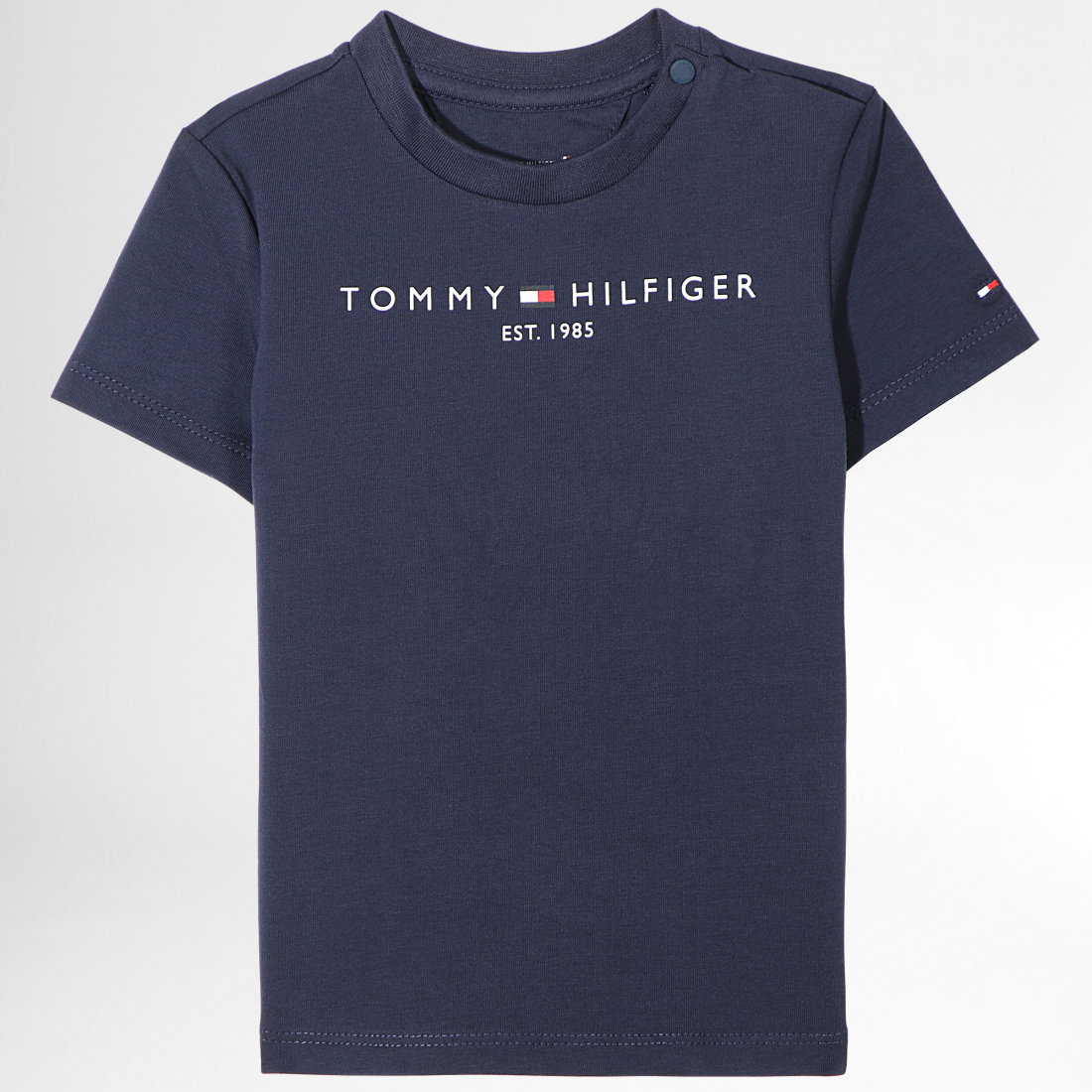 Tommy Hilfiger Tee Shirt Enfant Baby Essential 0210 Bleu Marine