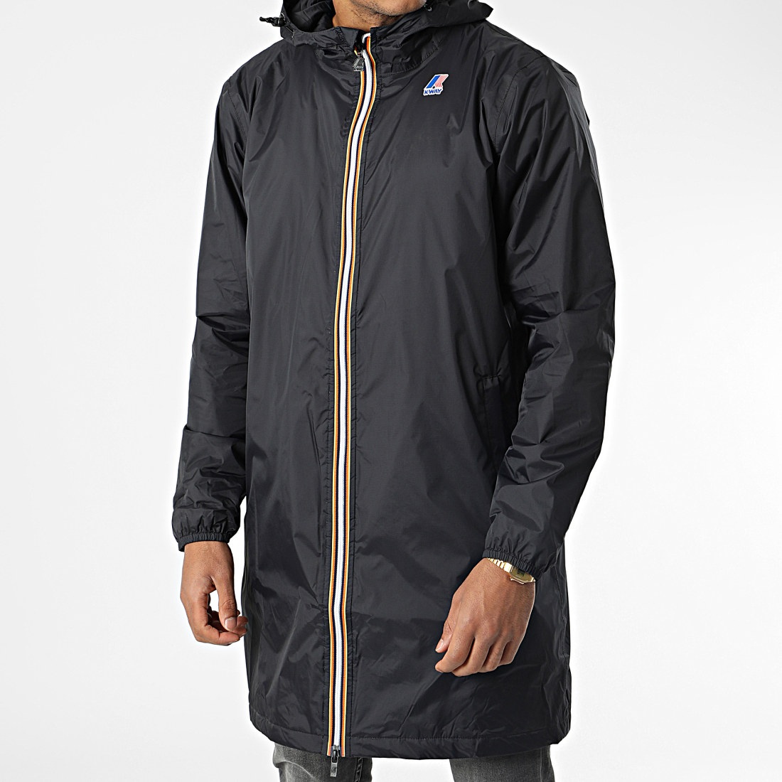 KWay Veste Zippée Capuche Eiffel Noir