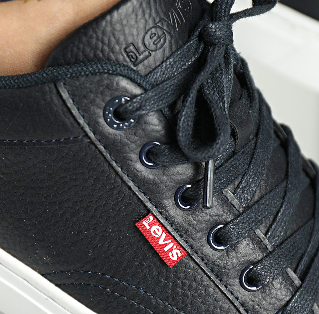 LEVI'S Courtright - Baskets Homme En Cuir Vegan - Style Classique