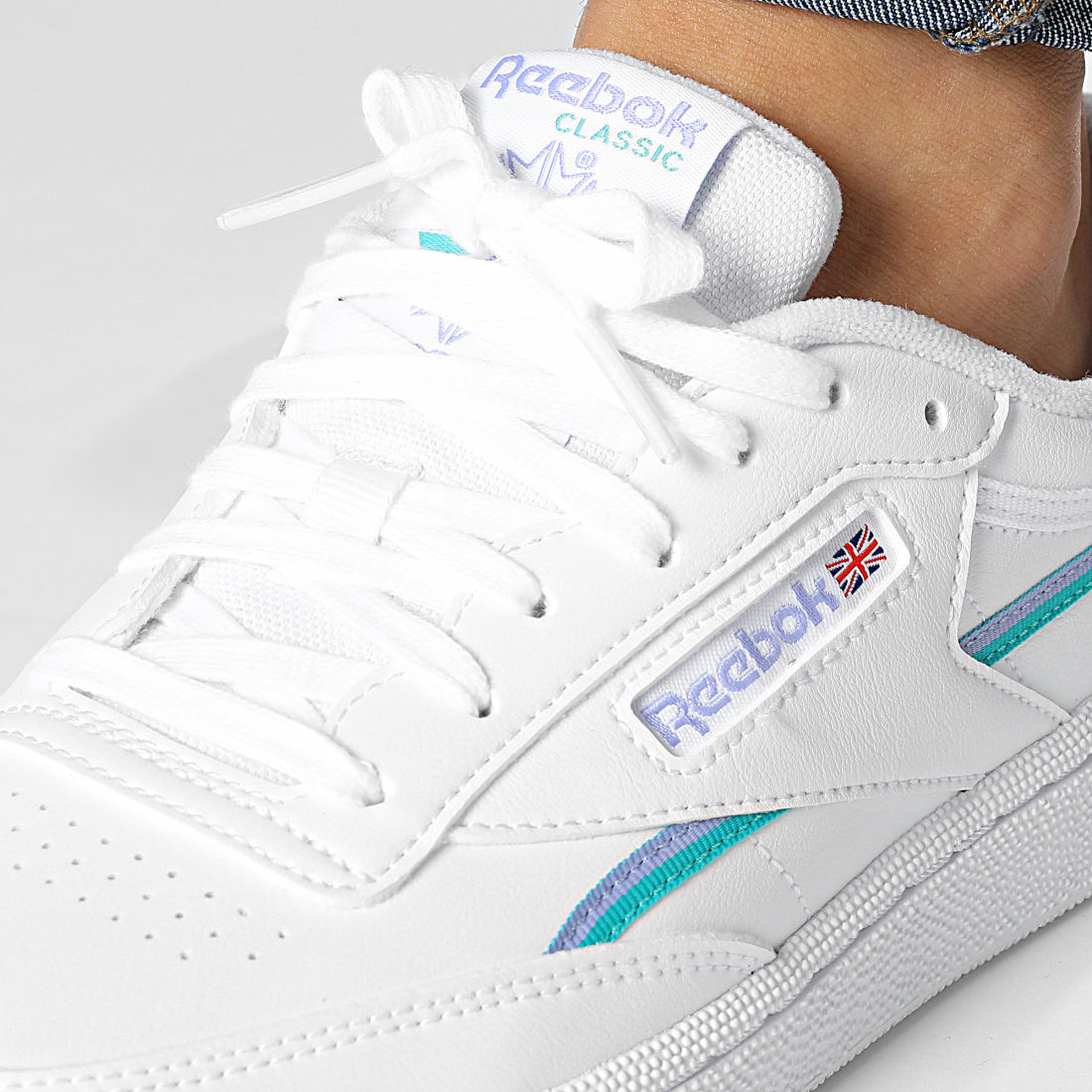 Reebok Baskets Club C 85 Vegan GY9733 Footwear White Lilac Glow Reebok Baskets Club C 85 Vegan GY9733 Footwear White Lilac Glow