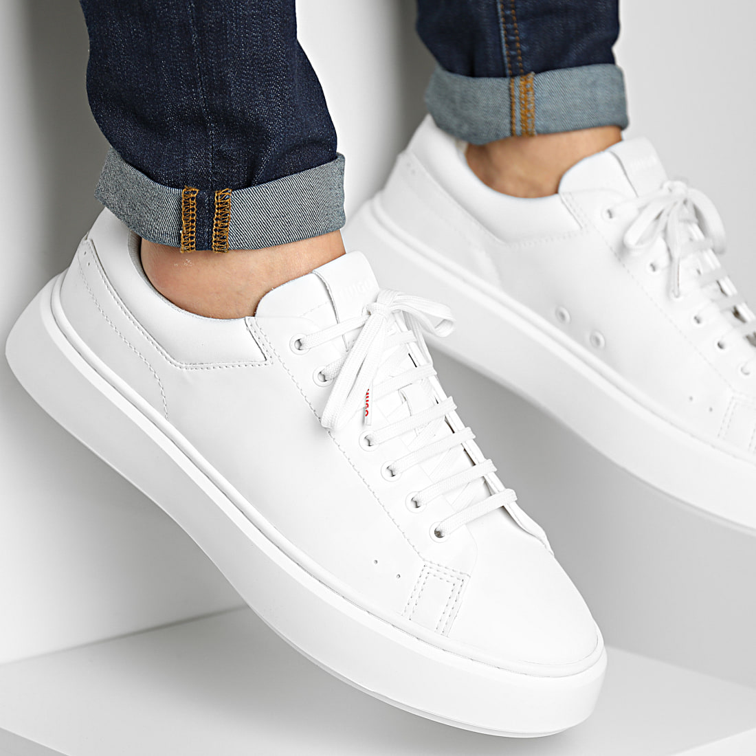 Hugo basket basse hotsell white