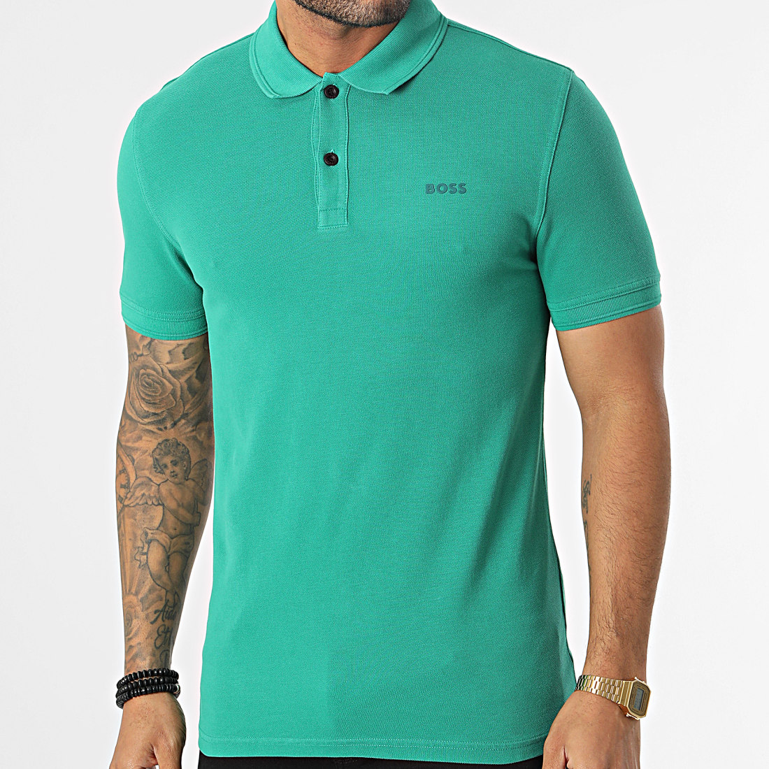BOSS Polo Manches Courtes 50468576 Vert