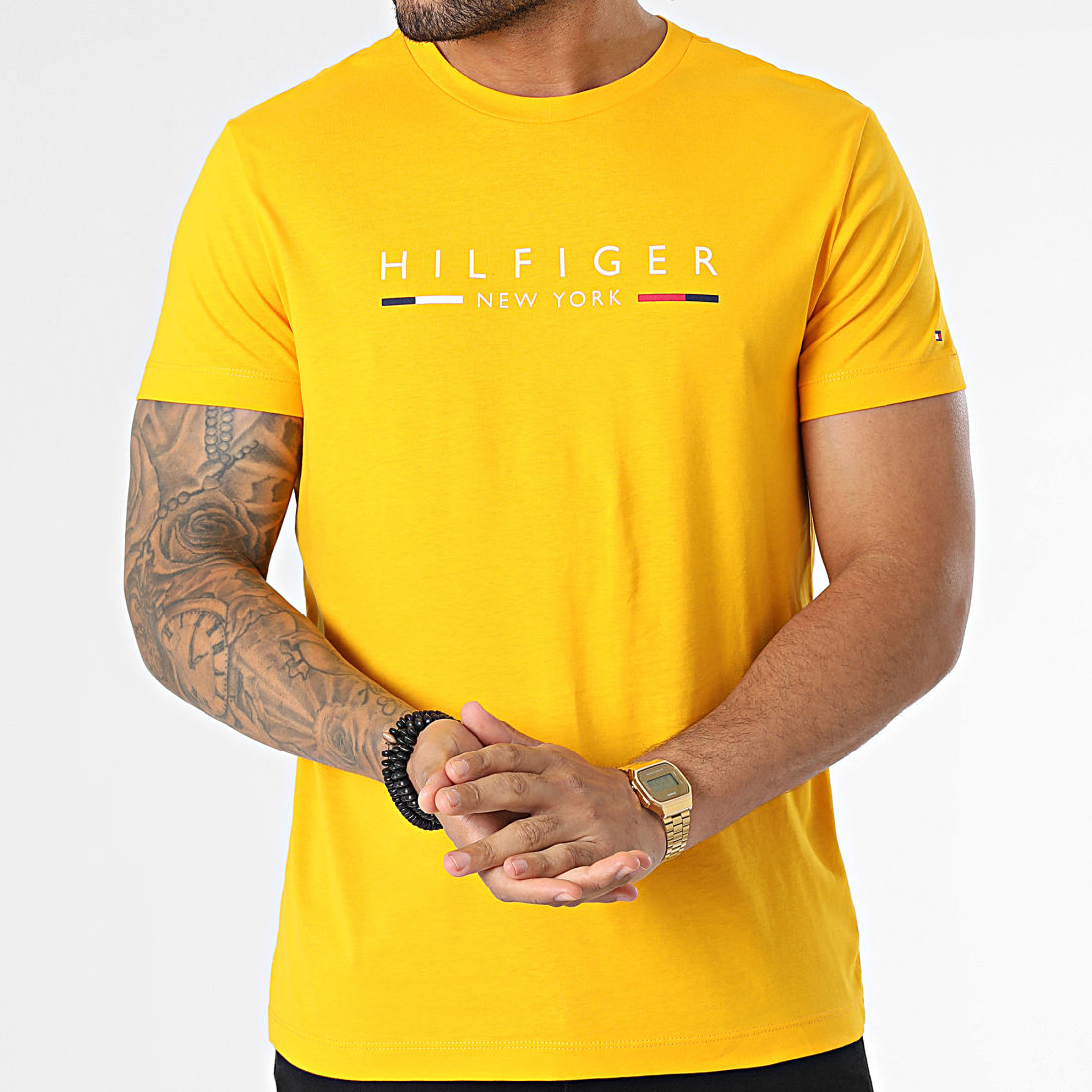 Tommy Hilfiger Tee Shirt Hilfiger New York 9372 Jaune