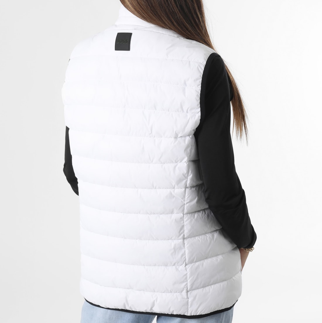 BOSS Doudoune Sans Manches Femme 50472473 Blanc