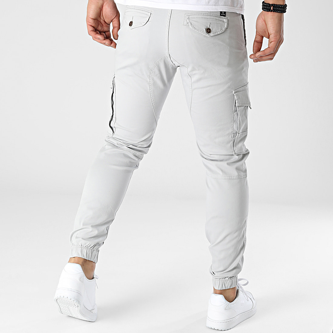 Jack And Jones Pantalon Cargo Paul Flake Gris