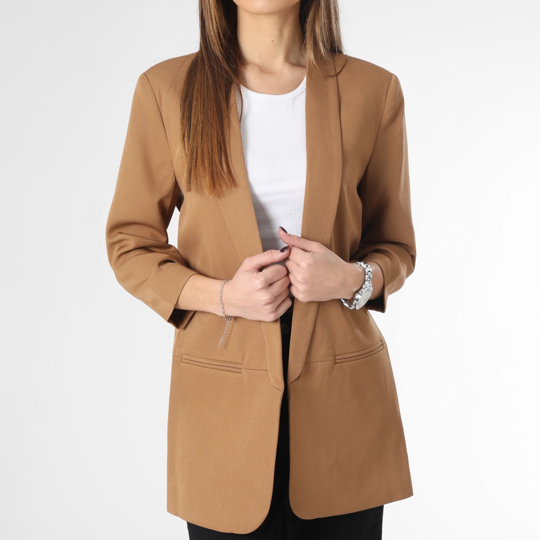 Small Suit Jacket Female Blazer Women Long Sleeve Plus Size Women Blazers  Jackets Long Blaser Office Ladies Blazer Femme C4307 - caramel colour -  423972332441-4…
