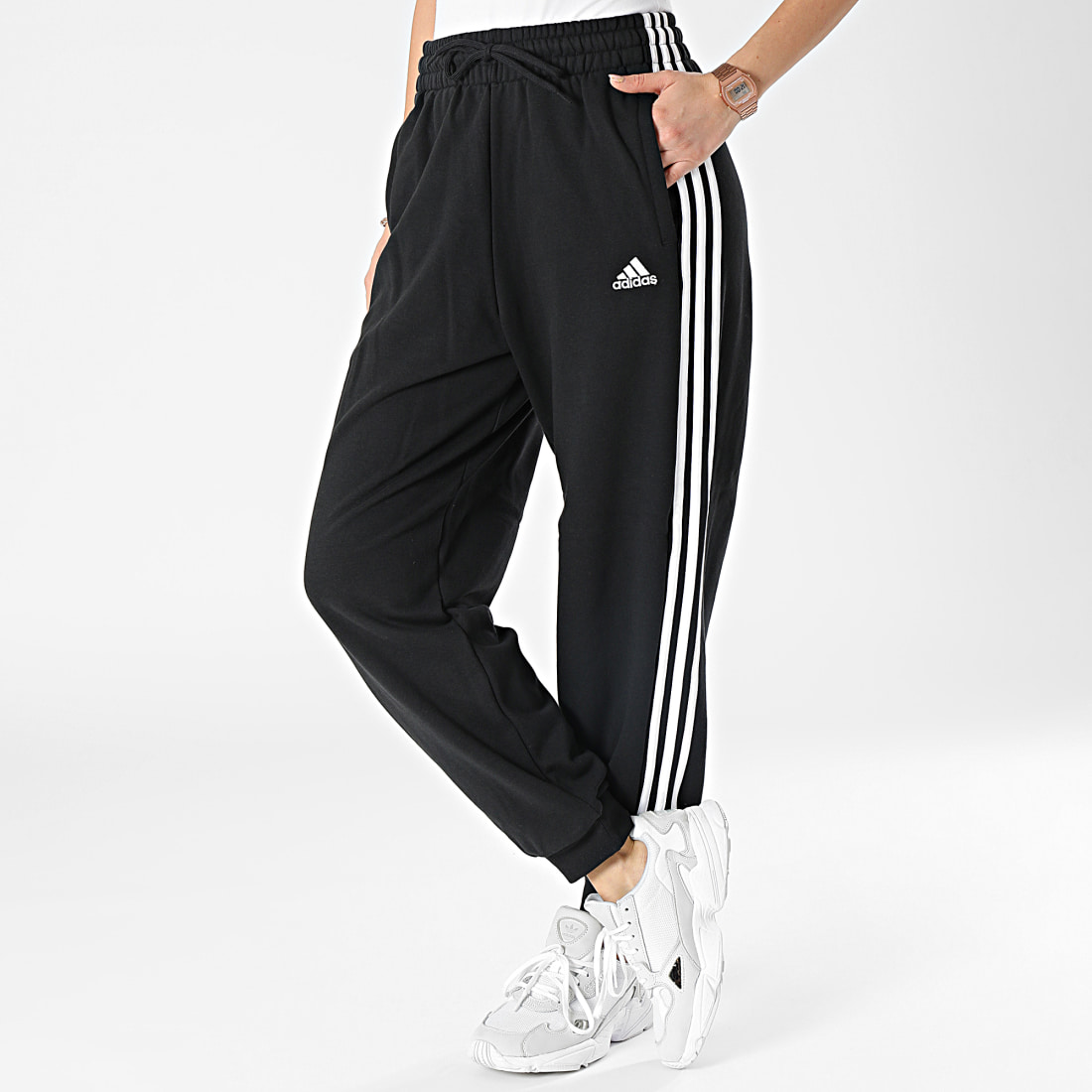 Adidas Sportswear - Pantalon Femme 3 Stripes HA4375 Noir -