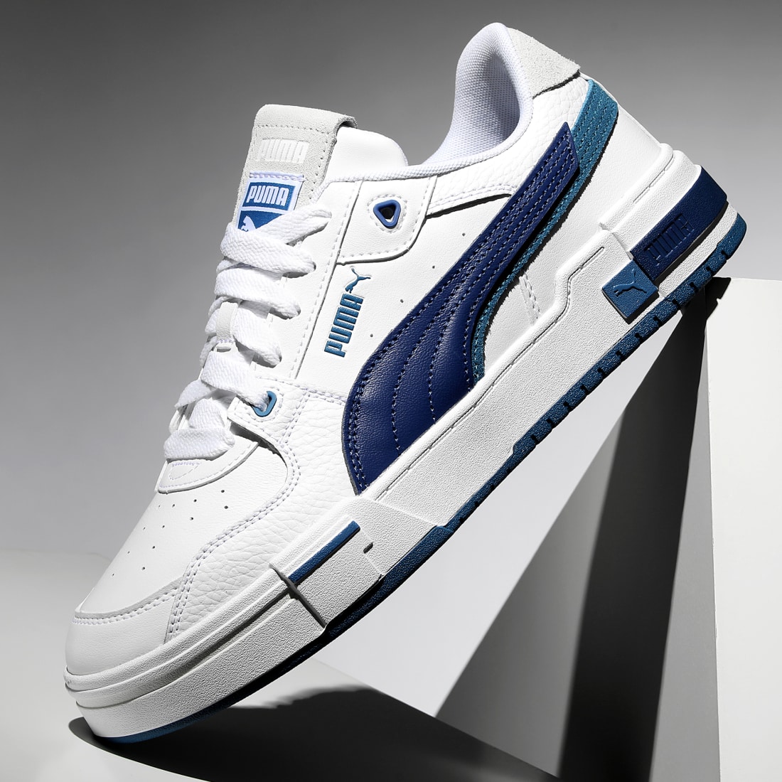 Puma Baskets CA Pro Glitch 389276 Puma White Los Angeles Lakerse Blue