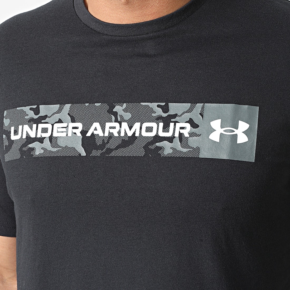 Under Armour Tee Shirt Camouflage Chest Stripe 1376830 Noir