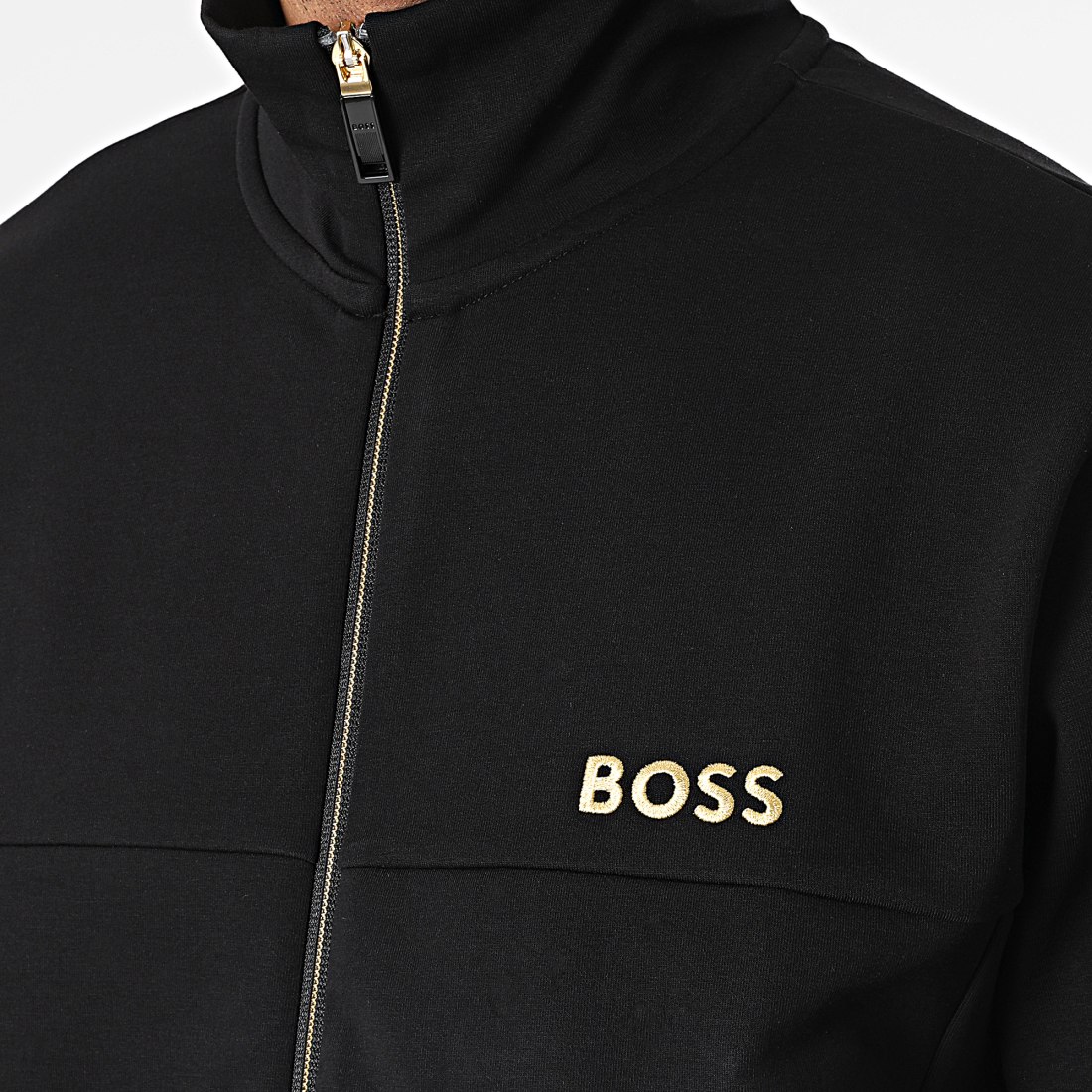 BOSS Sweat Zippé 50482899 Noir