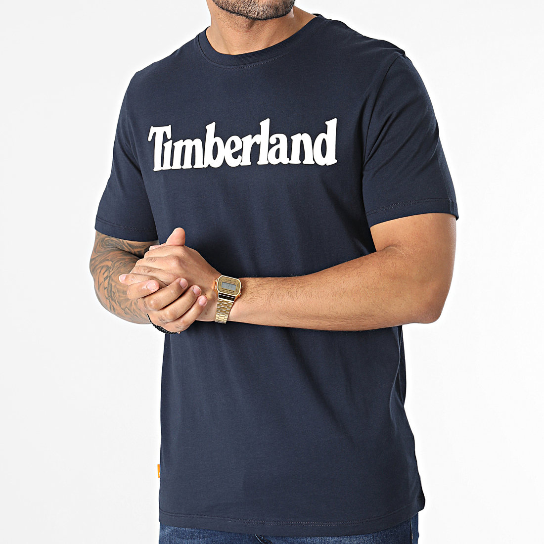 Timberland - Tee Shirt Kennebec Linear A2C31 Bleu Marine
