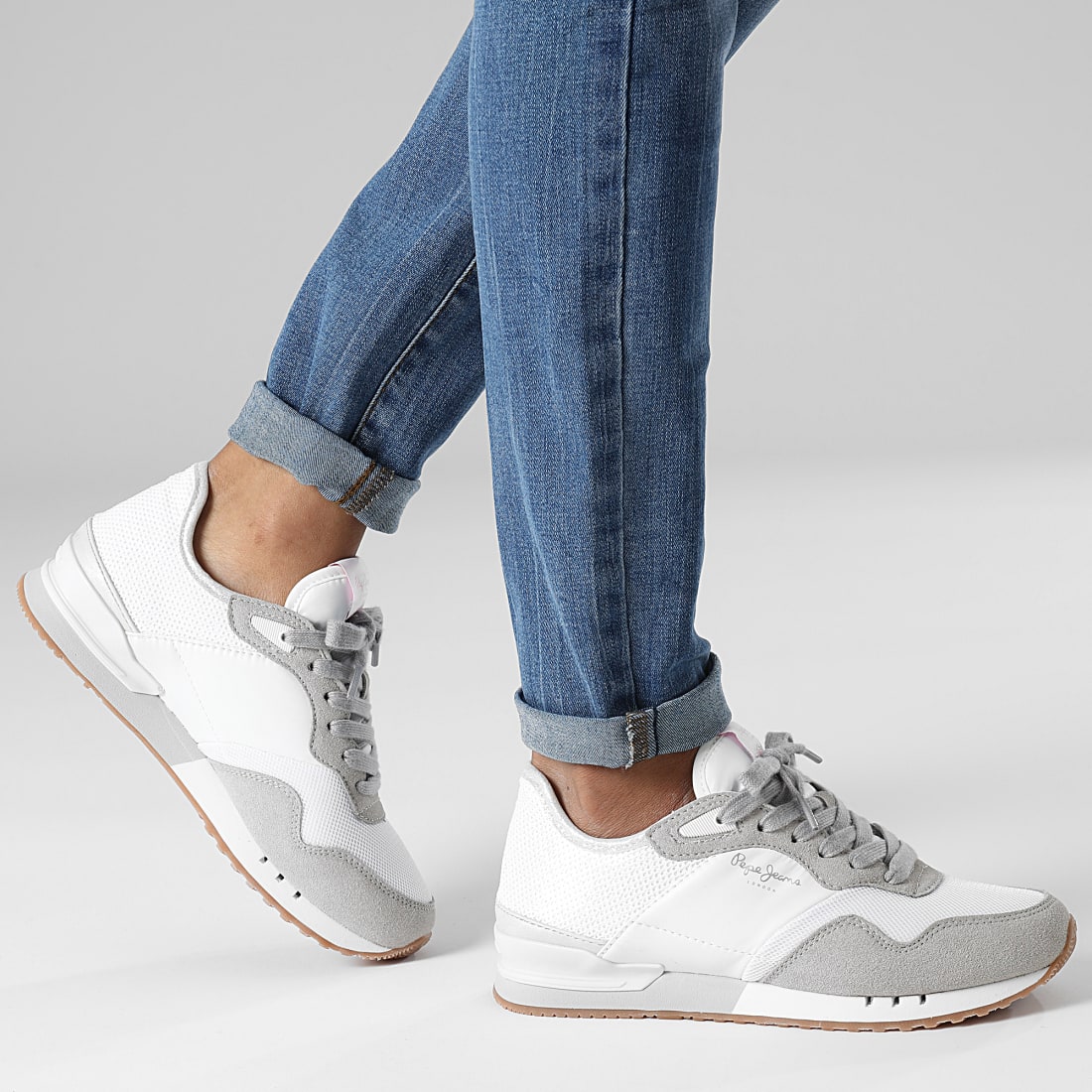 Pepe Jeans Baskets Femme London Troy PLS31466 White
