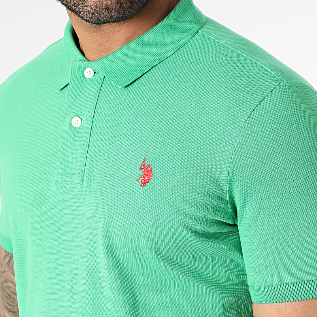 US Polo ASSN Polo Manches Courtes King Vert