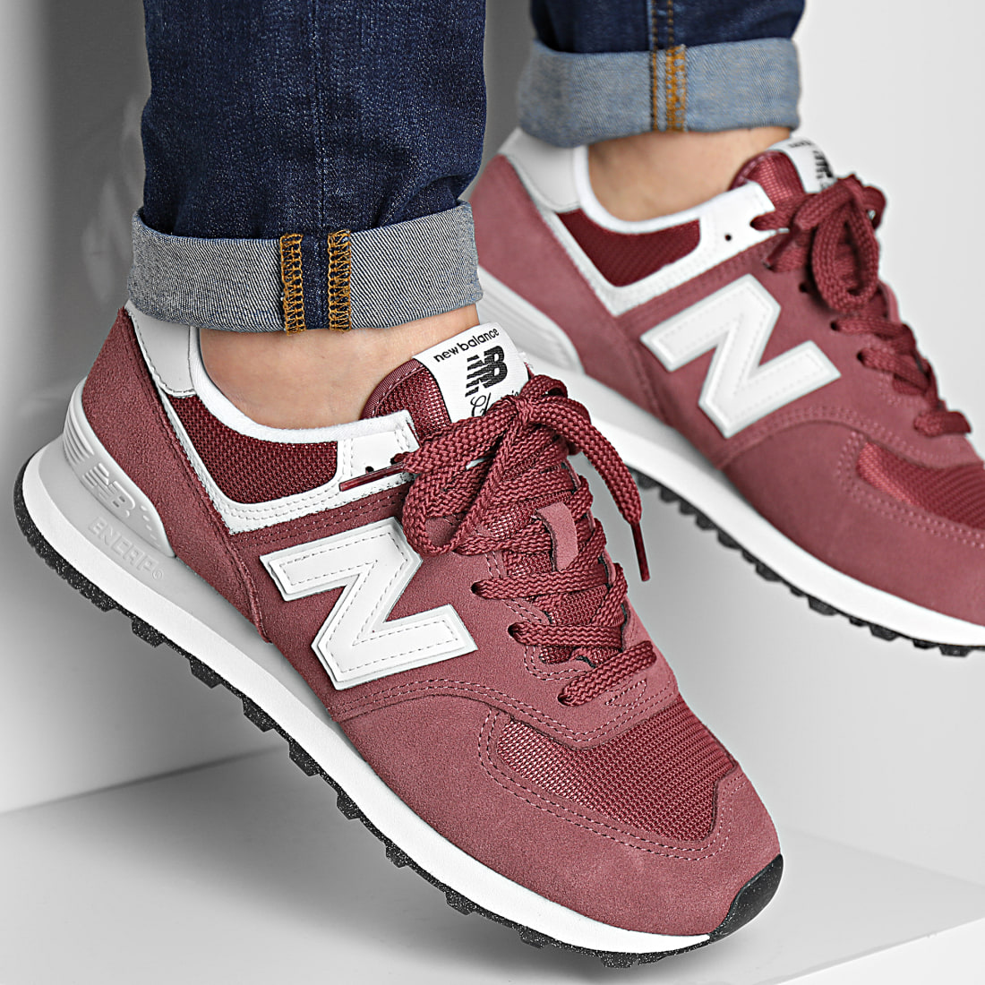 New Balance Baskets Lifestyle 574 U574MR2 Wine White