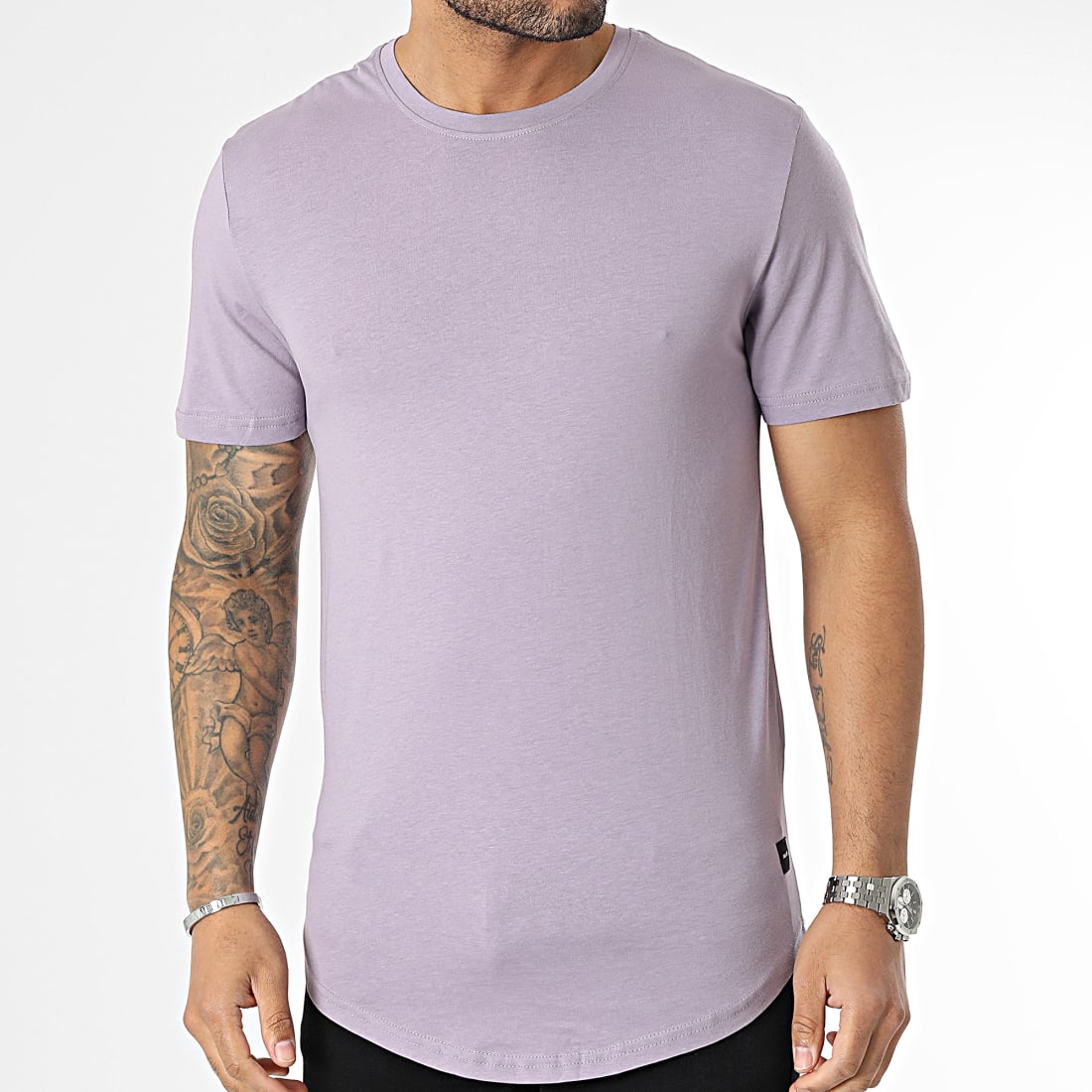 Only And Sons Tee Shirt Oversize Matt Longy Violet