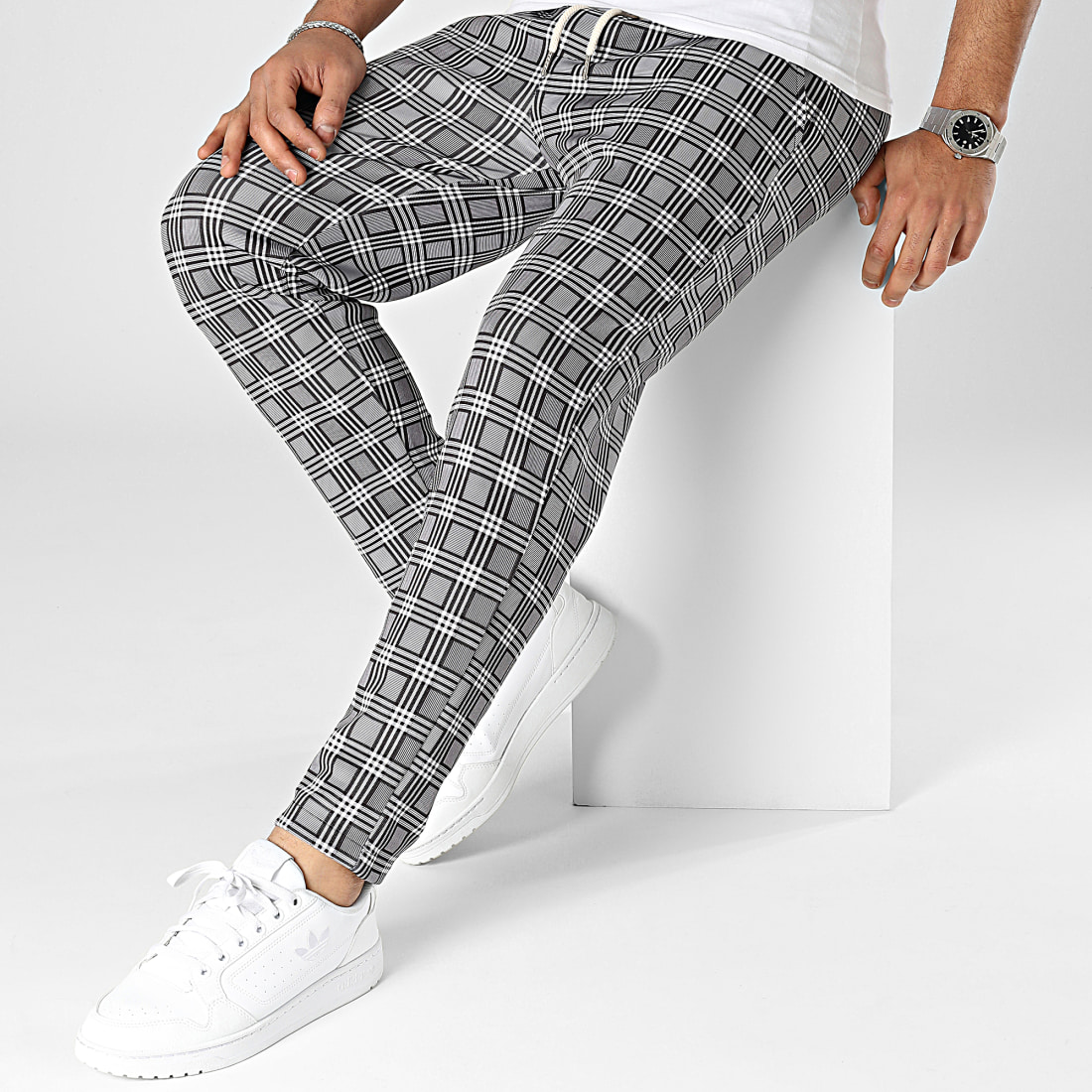 Uniplay Pantalon A Carreaux Gris LaBoutiqueOfficielle