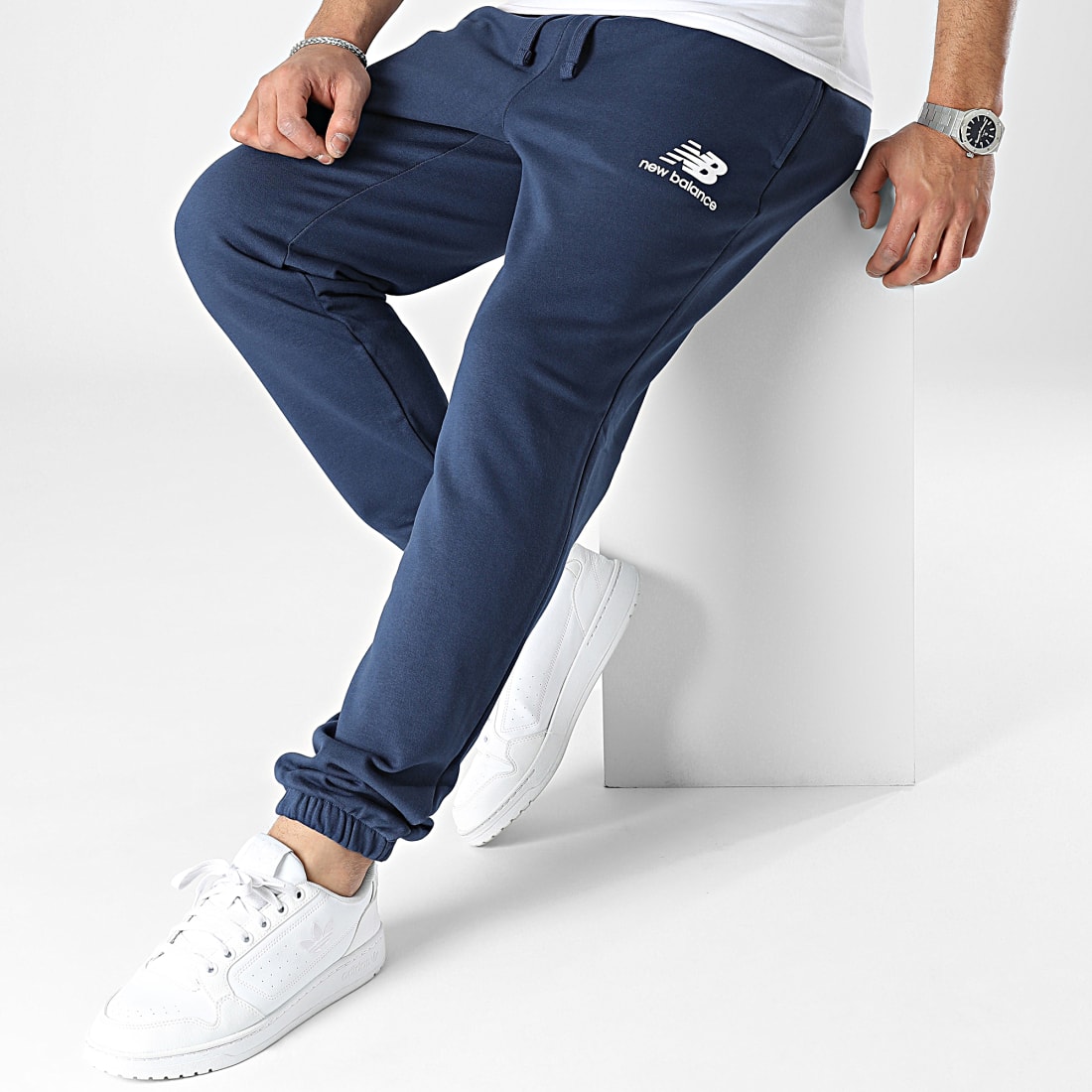 New Balance Pantalon Jogging MP31539 Bleu Marine