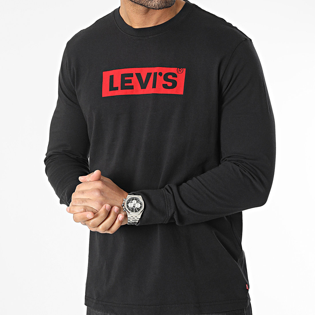 Levis Tee Shirt Manches Longues Relaxed Fit 16139 Noir 