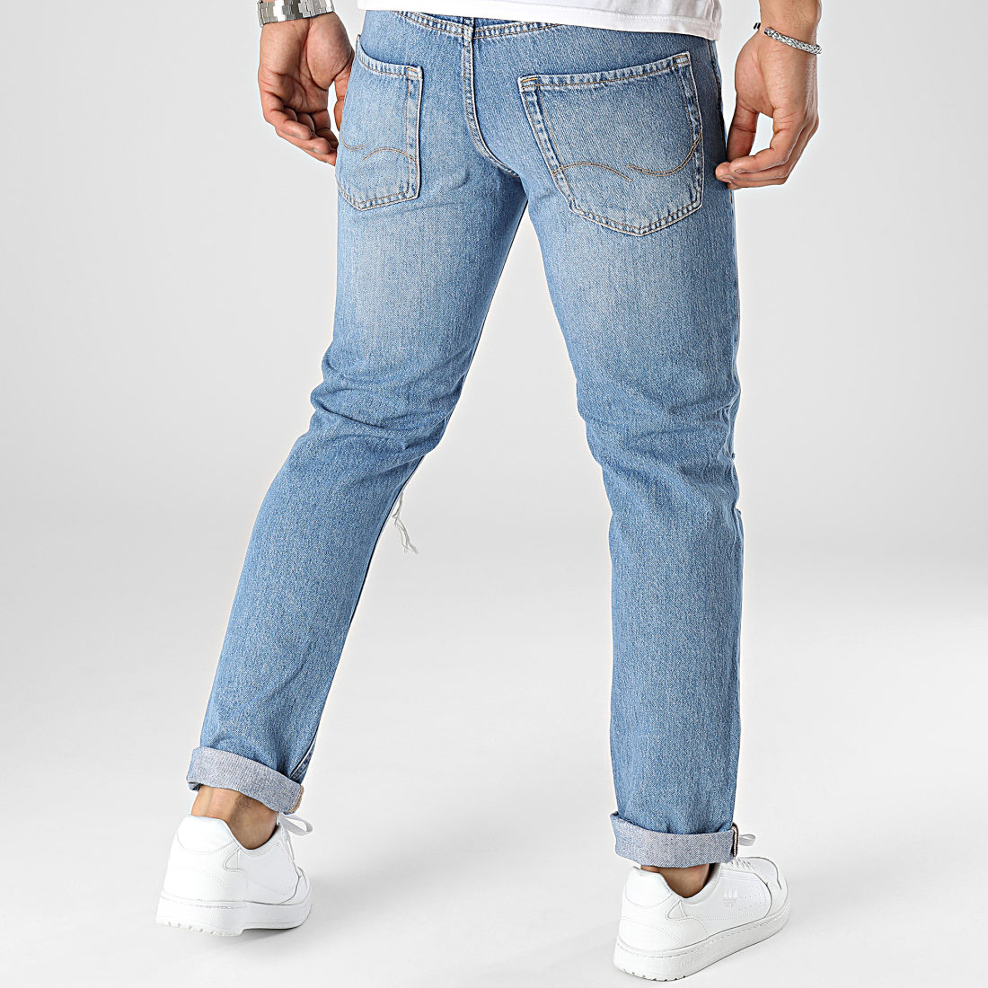 Jack And Jones Jean Regular Tapered Mike Bleu Denim