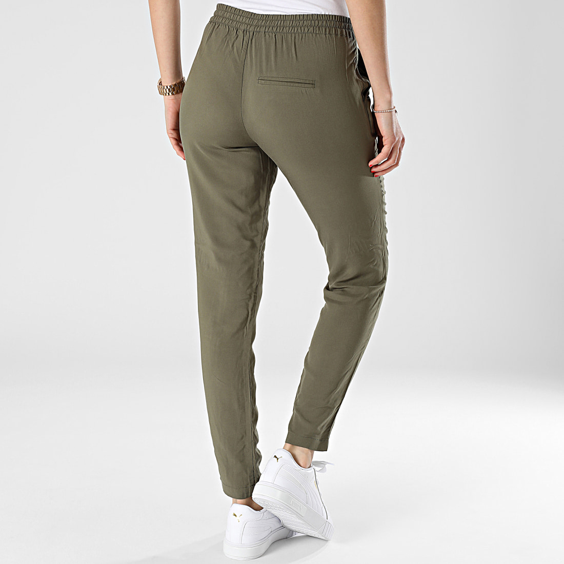 Only Pantalon Femme Nova Life Vert Kaki LaBoutiqueOfficielle