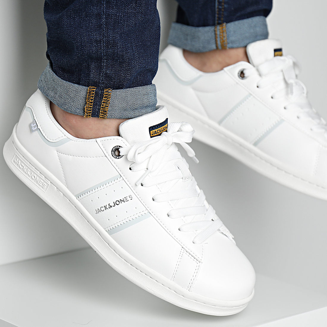 Jack And Jones Baskets Guardian 12215667 White Vapor Blue