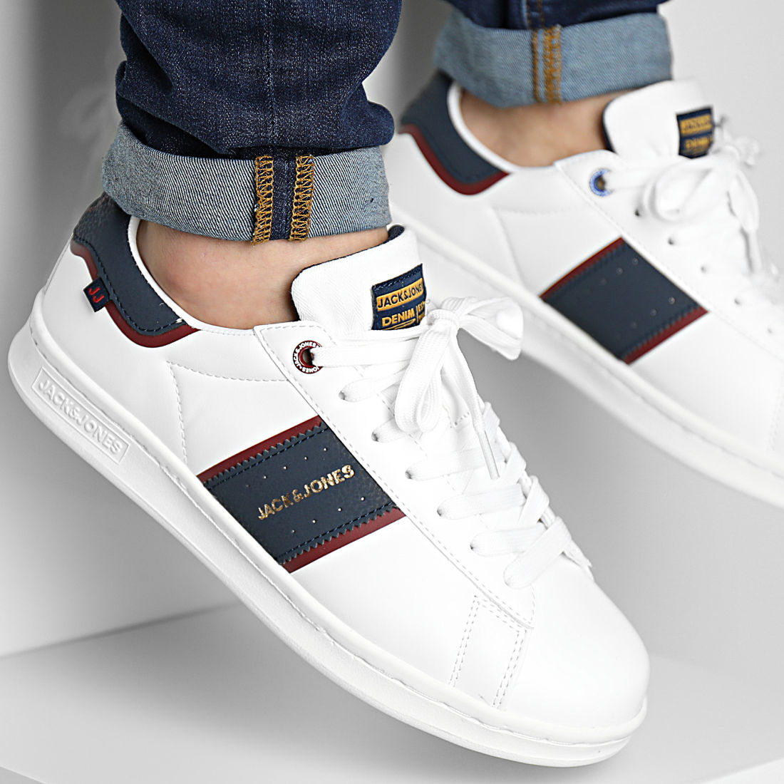 Jack And Jones Baskets Guardian 12215667 White Navy Red