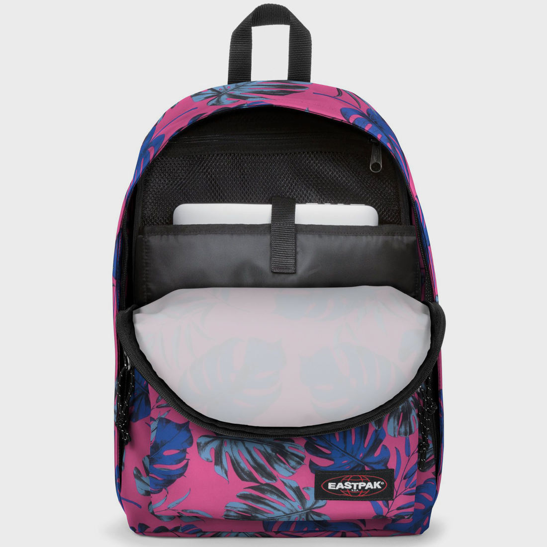 Eastpak Sac A Dos Out Of Office Brize Monstera Pink Rose